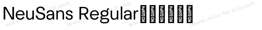 NeuSans Regular字体转换